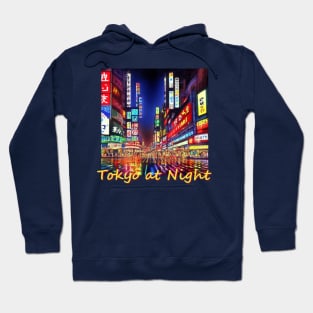 Japan Shibuya Tokyo at Night by Kana Kanjin Hoodie